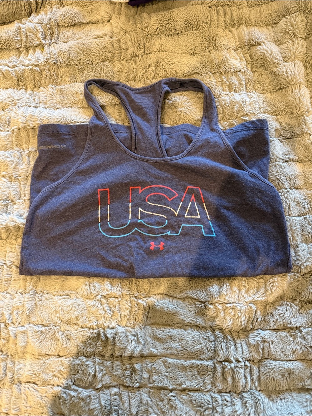 Under Armour Navy USA Racerback Swim Coverup Top